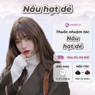 Thuốc nhuộm tóc Nâu Hạt Dẻ - Lên Từ Nền Đen Không Cần Tẩy Tóc - Minzihair HN