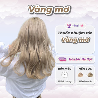 Thuốc nhuộm tóc Vàng Mơ - Cân Tẩy Tóc Nâng Tone - Minzihair HN