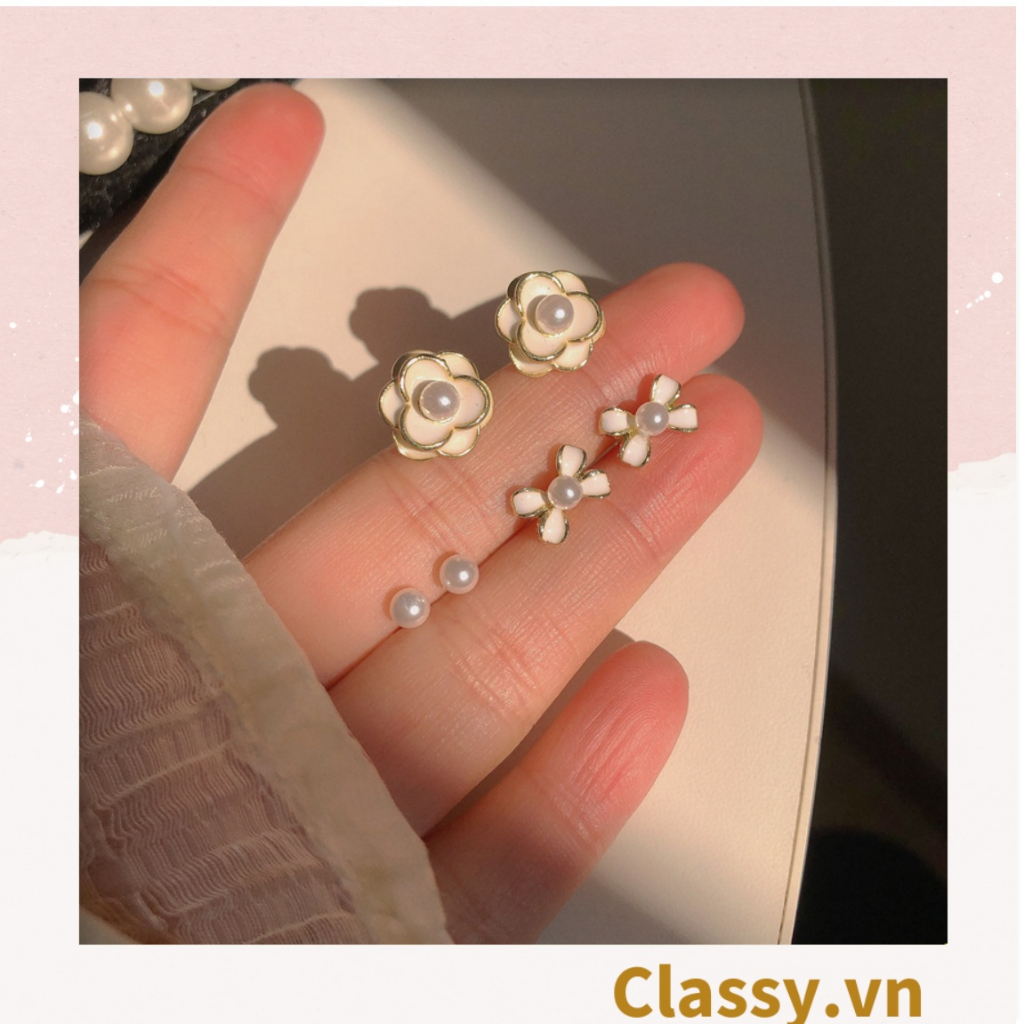 Khuyên tai Bông tai Hoa tai Classy hoa nhiều kiểu dáng độc đáo dễ thương PK1599