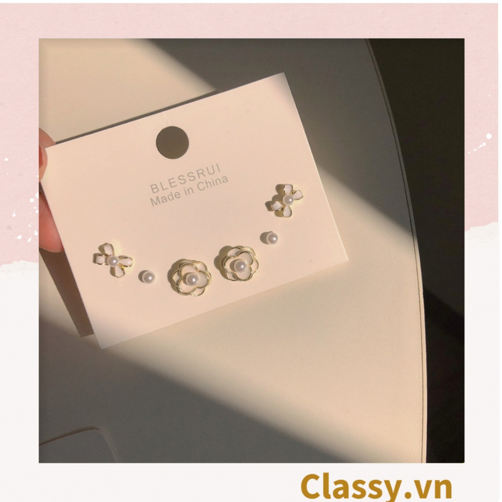 Khuyên tai Bông tai Hoa tai Classy hoa nhiều kiểu dáng độc đáo dễ thương PK1599