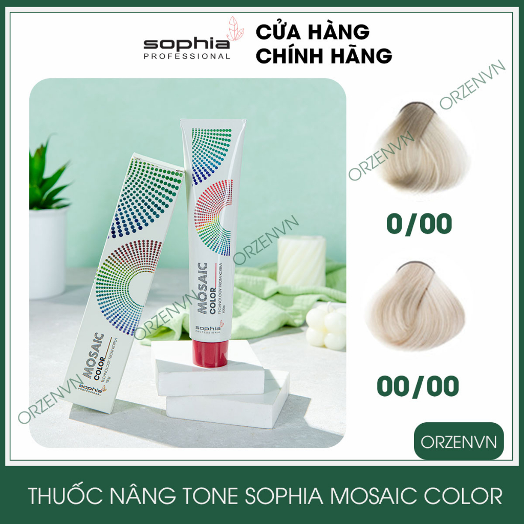 Thuốc nâng tone tóc lên tông sáng, nâng nền tóc giúp nhuộm tóc chuẩn màu Sophia Mosaic Color
