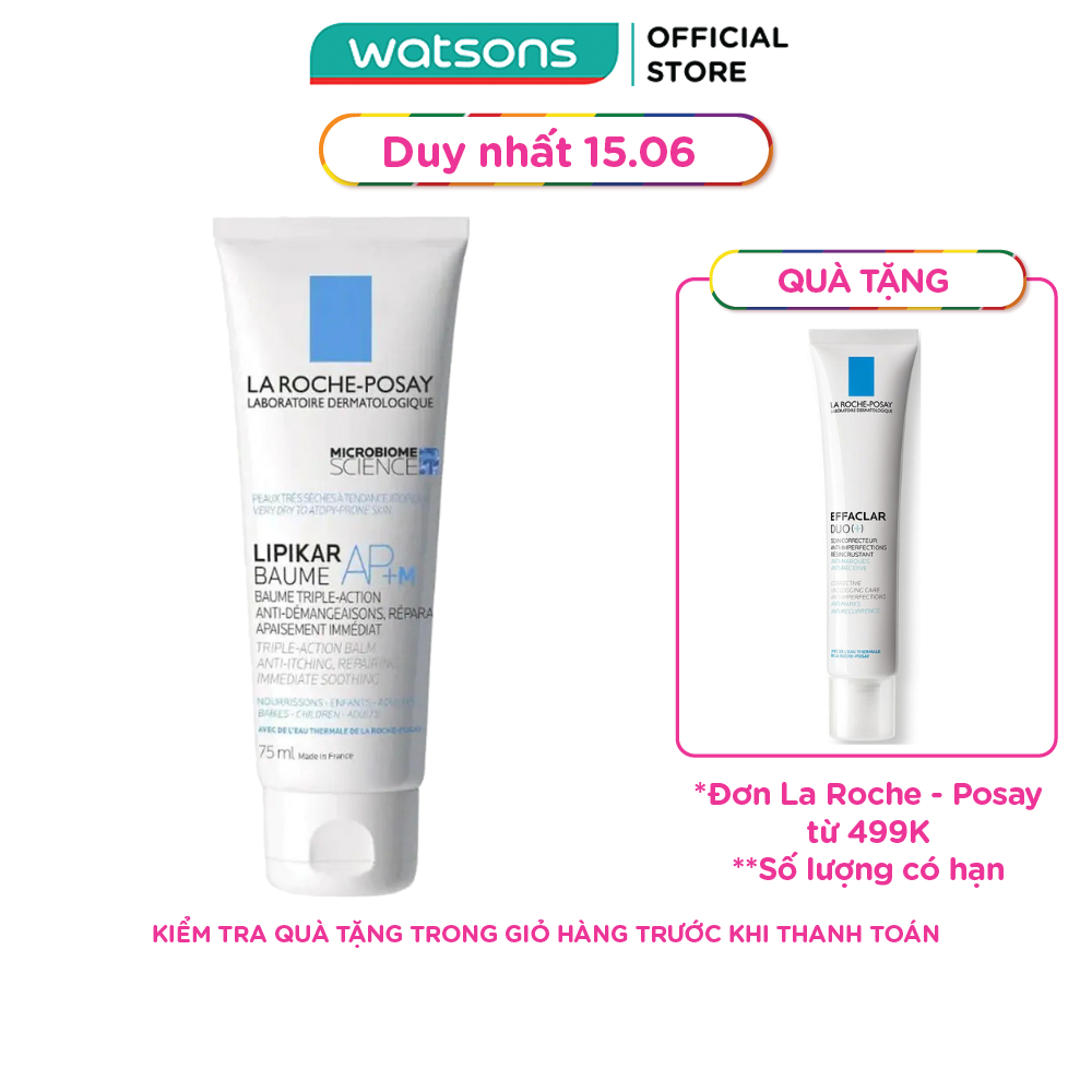 Kem Dưỡng La Roche Posay Lipikar Baume AP+M Làm Dịu Da Phù Hợp Cho Trẻ Em Và Trẻ Sơ Sinh 75ml