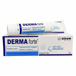 Gel dưỡng alcom derma forte giảm mụn, mờ thâm 15g anti acne skin care gel