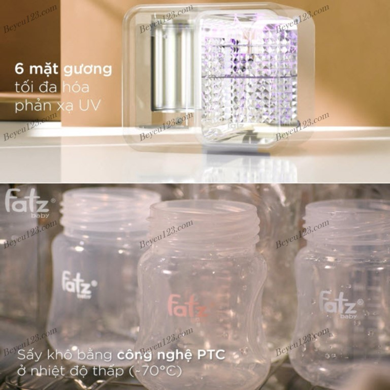 MULTI-KING 1 - Máy tiệt trùng sấy khô tia UV UVC LED, đun nước đa năng điện tử 2 trong 1 - Fatzbaby Fatz FB9601TG