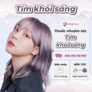Thuốc nhuộm tóc Tím Khói - Kèm Tẩy Tóc - Minzihair HN