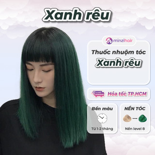 Thuốc nhuộm tóc XANH RÊU - Cần Tẩy Tóc - Minzihair HN