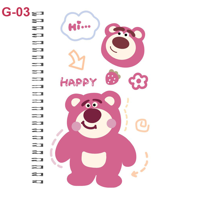 Sổ lò xo Gấu Dâu - Lotso Bear