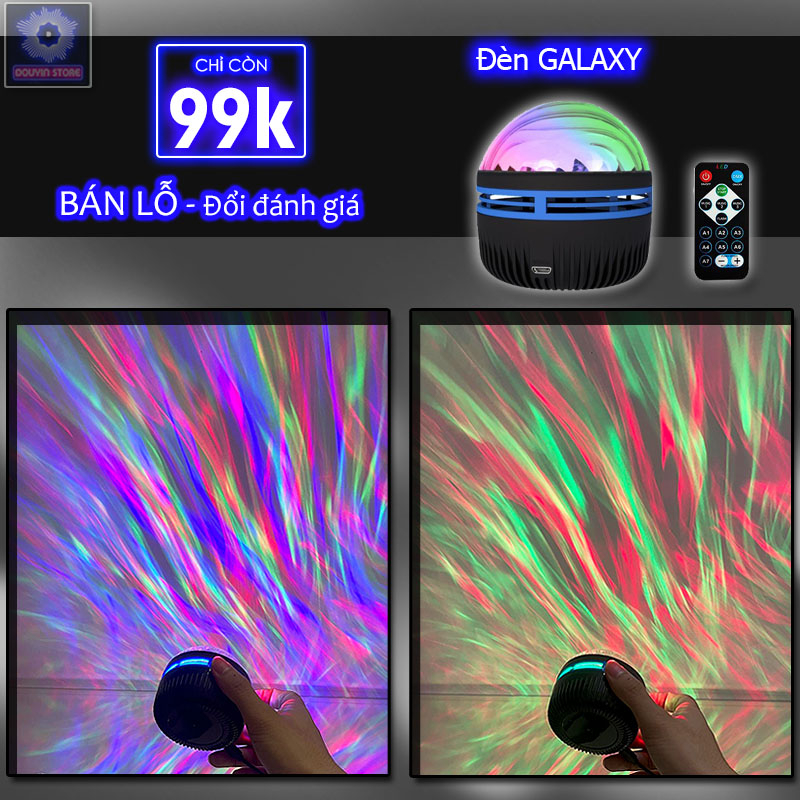 Đèn Led GALAXY TikTok đèn trần ngàn sao hot Tiktok Led thiên hà galaxy vũ trụ trang trí phòng ngủ hoặc quay video | BigBuy360 - bigbuy360.vn