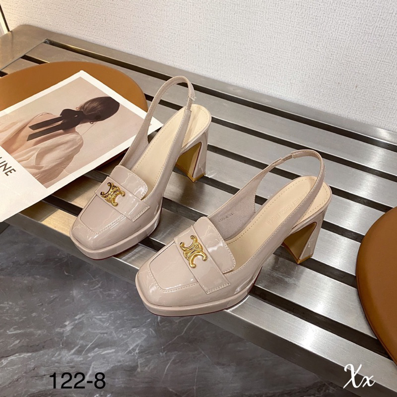 Sandal Khoá Celine Trắng Đen Be Full Size 34-39  -  By Anh Dinh Phuong