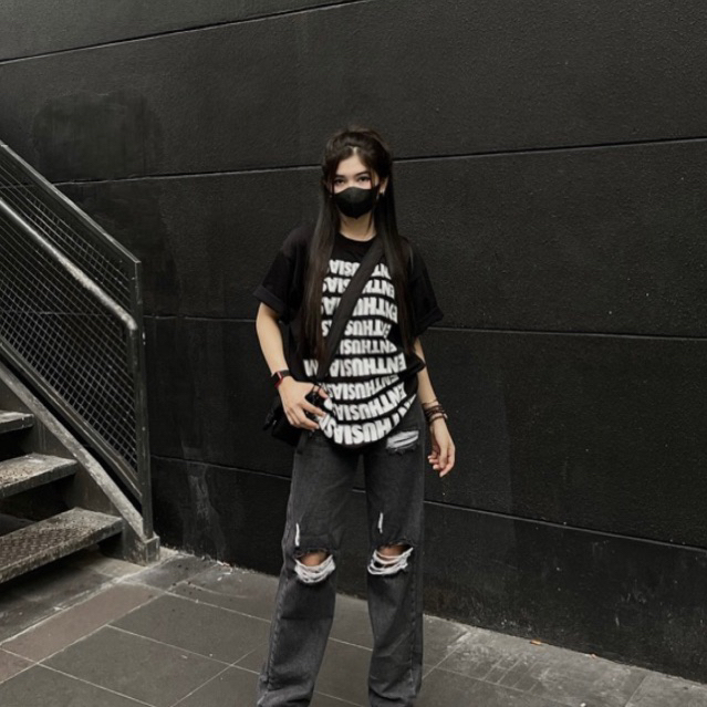 ÁO THUN UNISEX BASIC OVERSIZE ENTHUSIASM 100% COTTON - MONIS CHÍNH HÃNG