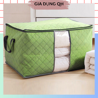 Túi đựng chăn màn quần áo có quai xách, túi để đồ cỡ lớn bằng vải không dệt chống ẩm mốc