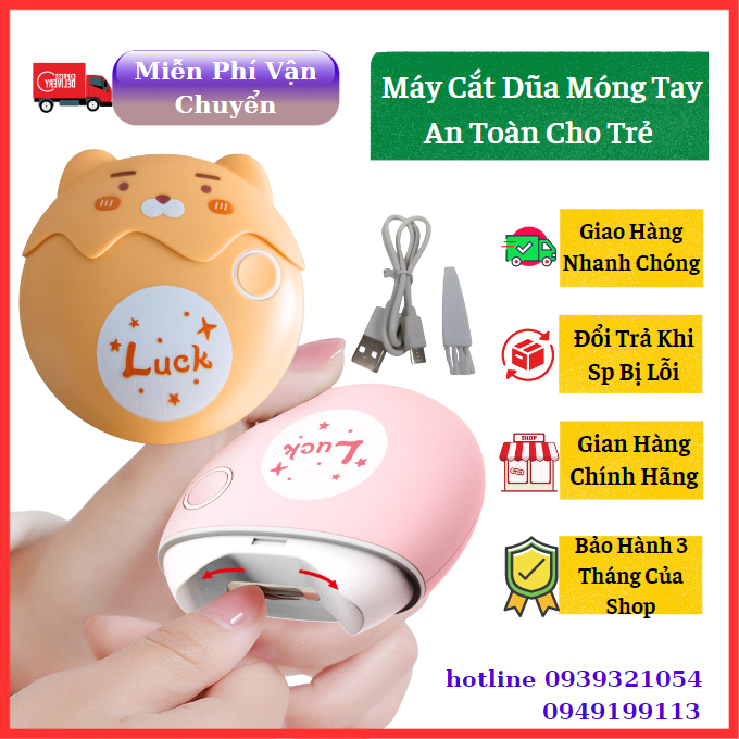 Máy cắt móng tay cho bé sơ sinh kiêm máy mài dũa móng tay tự động, máy mài móng tay cho trẻ YW22A