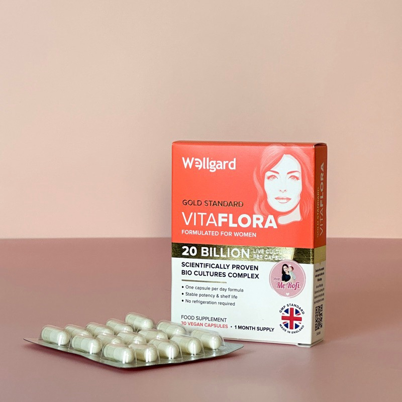 Vitaflora Wellgard men vi sinh 20 tỷ lợi khuẩn 1 hộp 30 viên
