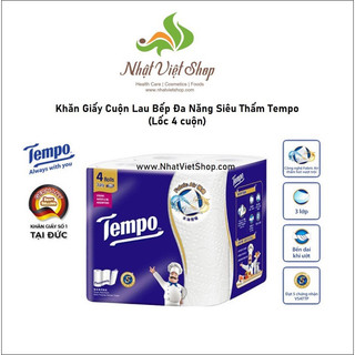 Khăn giấy cuộn lau bếp đa năng siêu thấm tempo