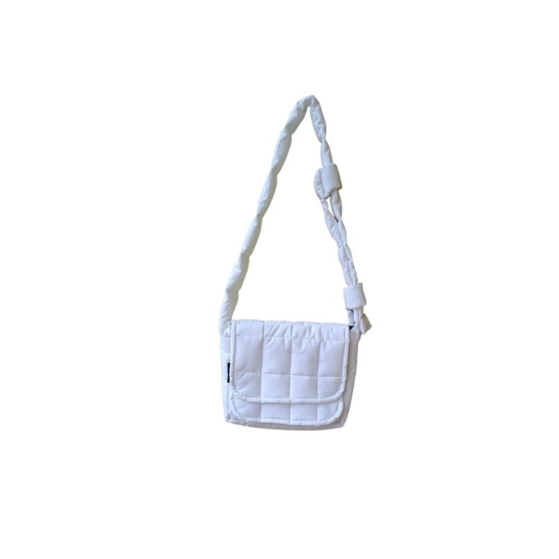 Túi đeo chéo chần bông BẢN NHỎ đi chơi, du lịch dainystore HAI  NẮP