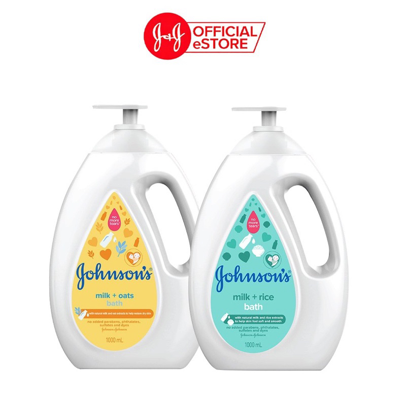 SỮA TẮM DƯỠNG ẨM BÉ JOHNSON’S BABY BATH MILK + RICE 1000ML