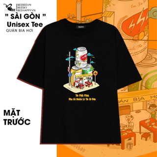 Áo Thun Unisex BEEBEE 100% Cotton QUÁN BIA HƠI- QBH001