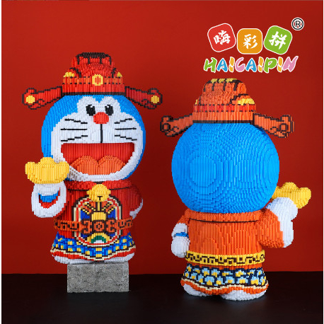 Doremon thần tài 68cm, Xếp hình siêu đẹp, xếp hình doremon size đại 68cm,sản phẩm mới, đồ chơi lắp ráp thông minh