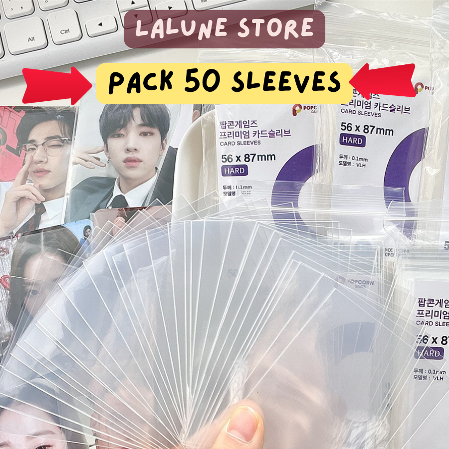 Sleeves Poppcorn hard Lalune gói 50 chiếc đựng card, thẻ bài game, ảnh - LA012