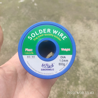 Thiếc Hàn SOLDER WIRE  Sunchonglic 60/40 Nhẹ Lửa,Bóng Đẹp,Cuộn 800g 1.0mm  Chất Lượng Tốt