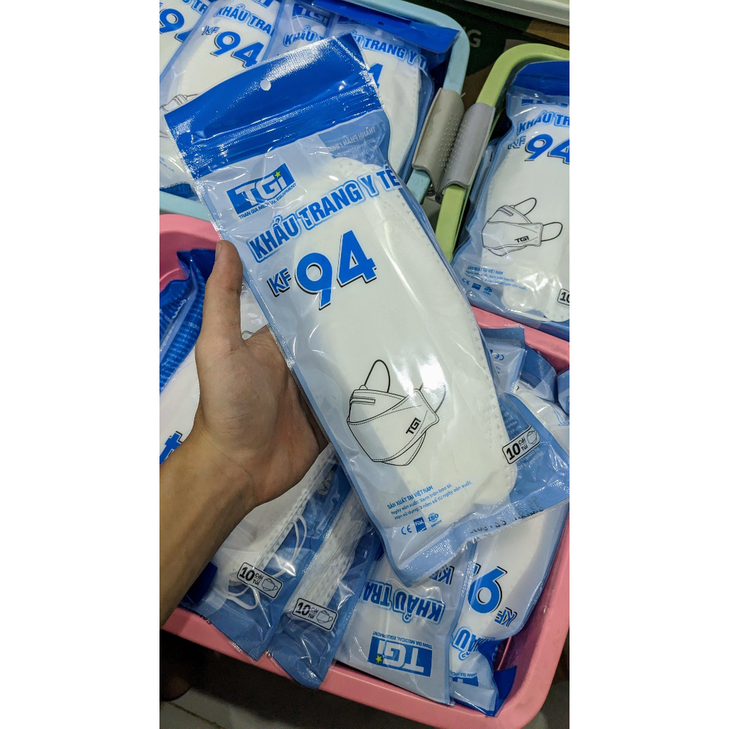 Khẩu Trang Y Tế KF94 TRẦN GIA 4 Lớp Kháng Khuẩn  | NOBORE