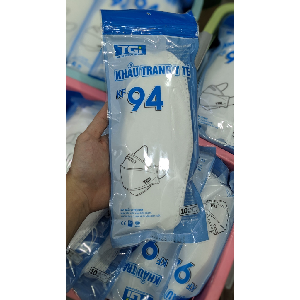 Khẩu Trang Y Tế KF94 TRẦN GIA 4 Lớp Kháng Khuẩn  | NOBORE