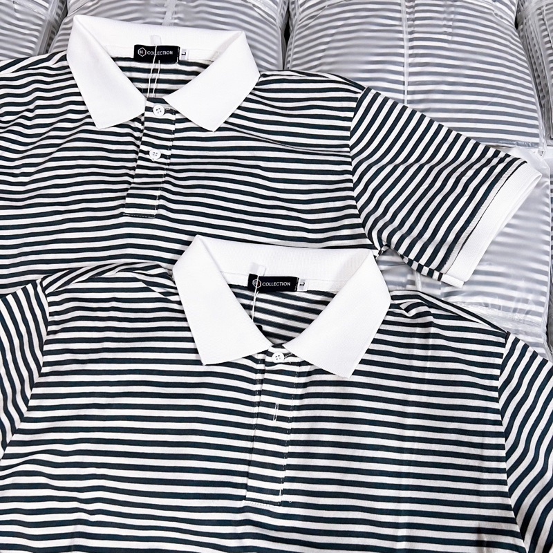 Áo polo nam cao cấp áo loang in hình LV áo thun nam vải cotton thoáng mát form chuẩn