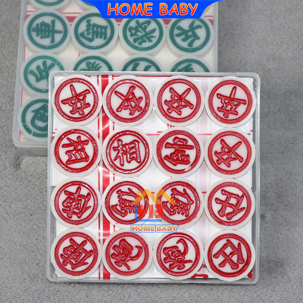 Cờ tướng ĐẶC RUỘT chất liệu nhựa Cao Cấp chịu được va đập mạnh, Bộ đồ chơi Boardgame sản xuất tại Việt Nam - HOME BABY