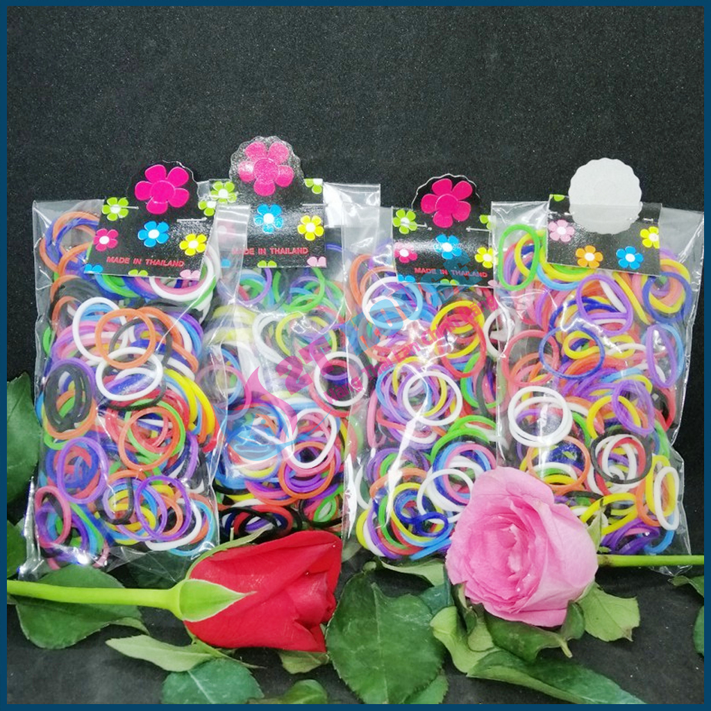Thun cột tóc đủ màu cute cho bé/mẹ siêu đàn hồi Thái Lan bịch 30g dây 2T House Shop Hàng Thái Lan Nội Địa Chính Hãng