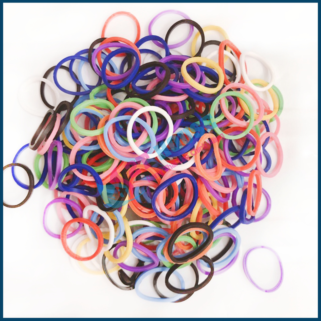 Thun cột tóc đủ màu cute cho bé/mẹ siêu đàn hồi Thái Lan bịch 30g dây 2T House Shop Hàng Thái Lan Nội Địa Chính Hãng