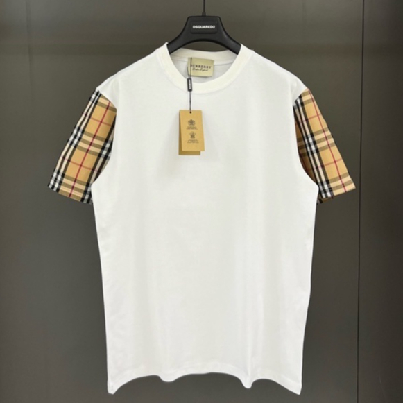 Áo Phông Trơn Tay Kẻ Vàng BBR cho Nam Nữ, Áo Thun Tay Lỡ Logo In Chìm Chất Cotton Dày Dặn Form rộng Unisex chát đẹp