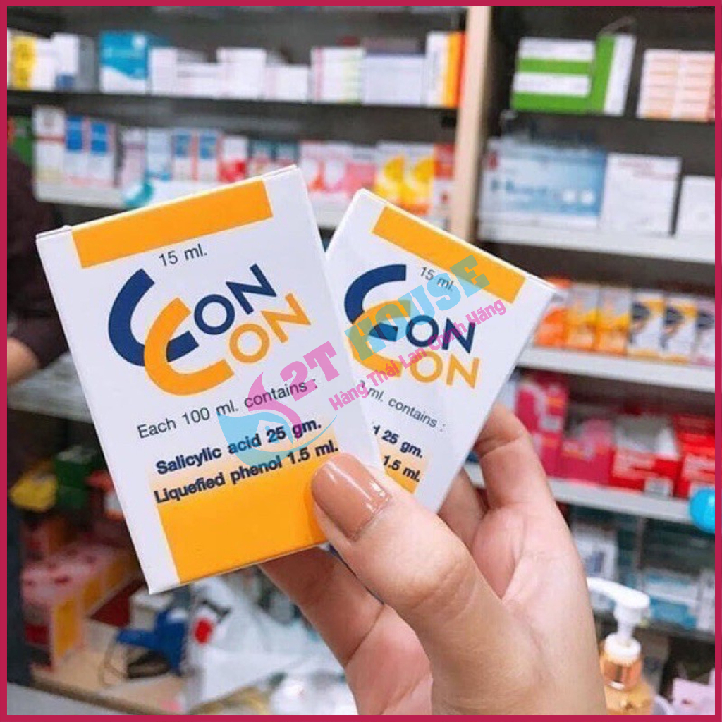 Dầu bôi giảm mụn cóc/mụn nước/sùi mào gà Con Con Thái Lan chai 15ml 2T House Shop Hàng Thái Lan Nội Địa Chính Hãng