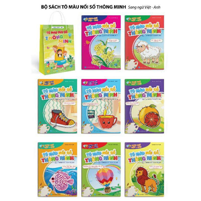 Sách - Tô Màu Nối Số ( 8 Cuốn )