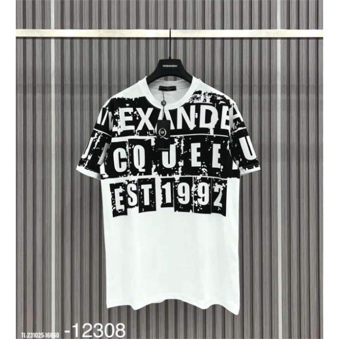 Áo Phông Nam Mcq Hình In Cao Cấp - Áo Phông Đôi Nam Nữ Cực Hot Chất Vải loại 1 dày dặn thấm hút mồ hôi - hàng có sẵn