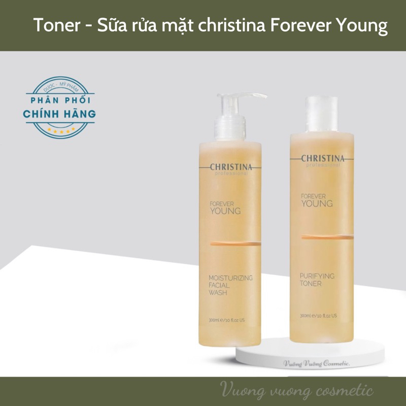 Toner Sữa rửa mặt Forever Young Christina 300ml