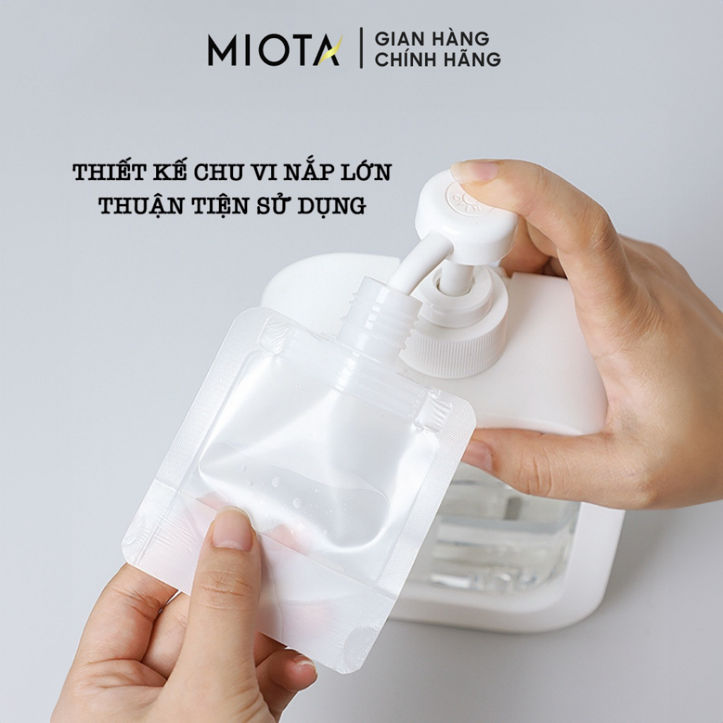 Túi chiết mỹ phẩm du lịch Miota tiện lợi, tái sử dụng 30ml/50ml/100ml