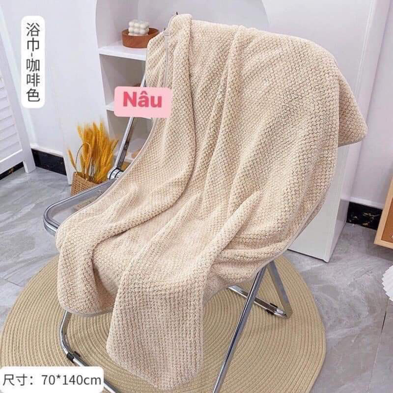 Khăn tắm san hô chất bông khổ to 70cm*140cm
