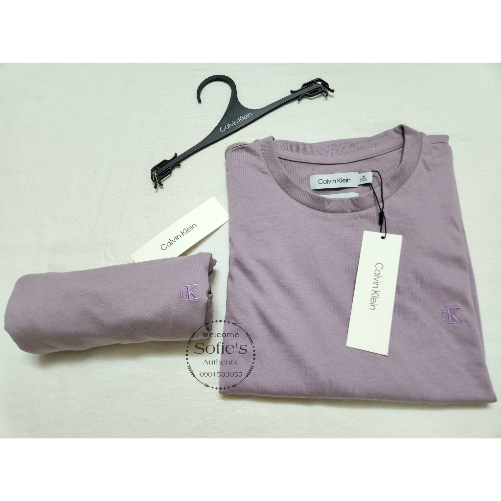 Áo Thun Nam CK Smooth Cotton Solid Crewneck T-Shirt