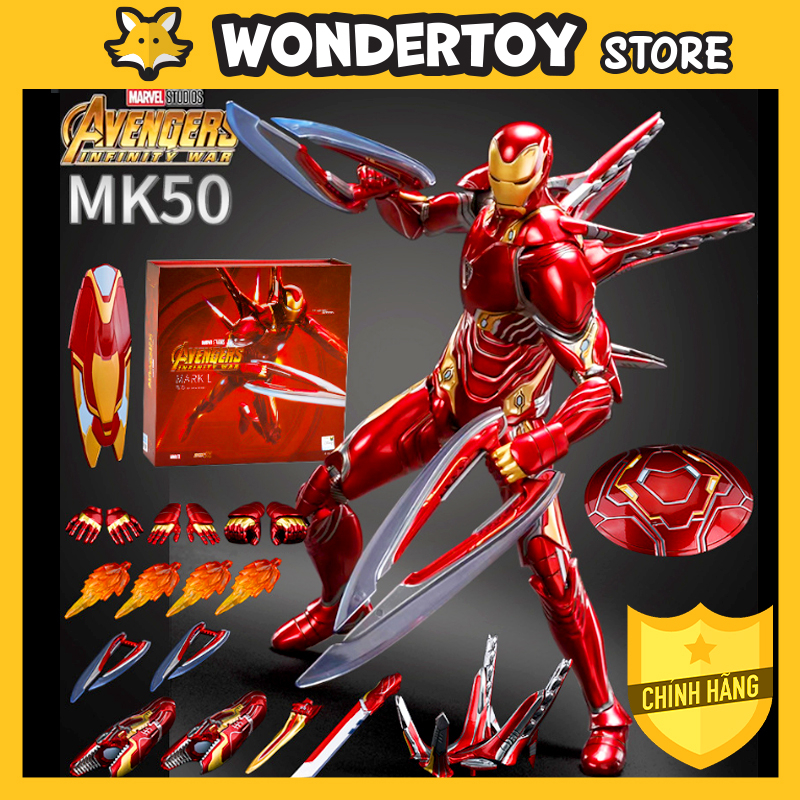 Mô hình ZD Toys Iron Man Mark 50 MK50 Deluxe Avengers Infinity War 1/10 - Marvel Chính hãng