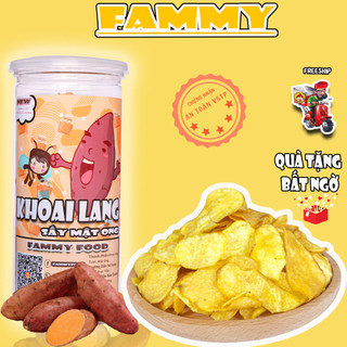 Khoai lang sấy khô mật ong 150g FAMMY loại 1, đồ ăn vặt Hà Nội thơm ngon bổ rẻ