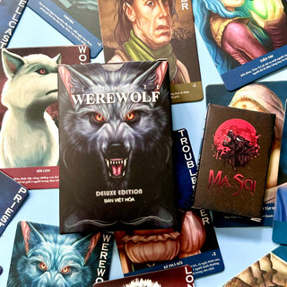  Bài ma sói việt hoá ultimate cơ bản werewolf mini board game chơi 15 người hấp dẫn Shay 