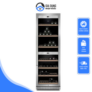 Tủ bảo quản rượu vang caso winechef pro 180, trữ được 180 chai, điều khiển cảm ứng, kết nối wifi, nhập đức, bh 12 tháng