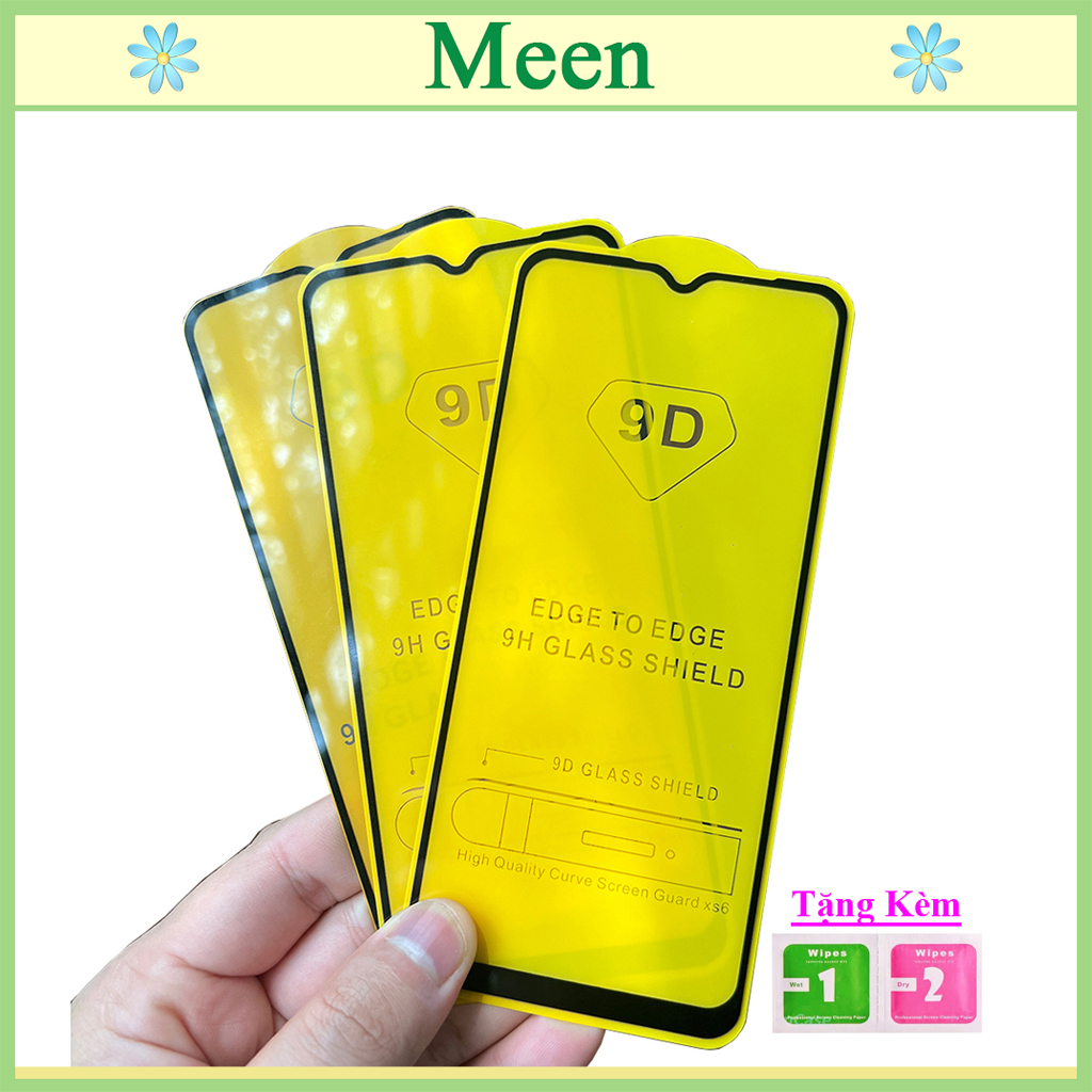 "Kính cường lực OPPO A5 2020 " Full màn hình, Ảnh thực shop tự chụp, tặng kèm bộ giấy lau kính Meen