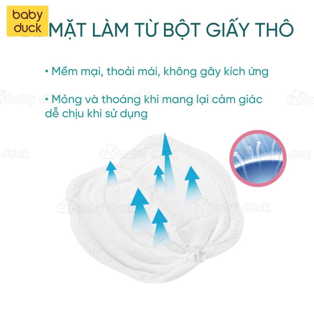 Miếng Lót Thấm Sữa Babuu Bịch 100 Miếng Siêu Chống Thấm, Chống Tràn, An Toàn, Tiết Kiệm