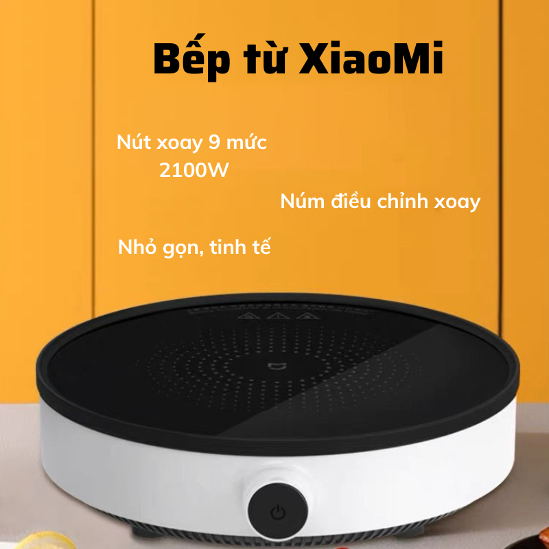 Bếp từ đơn - Nồi Xiaomi Mijia Mi Bếp Từ Dùng Cho Nhiều Loại Nồi Dạng Tròn Mặt Kính Cường Lực Công Suất 2100W Cao Cấp