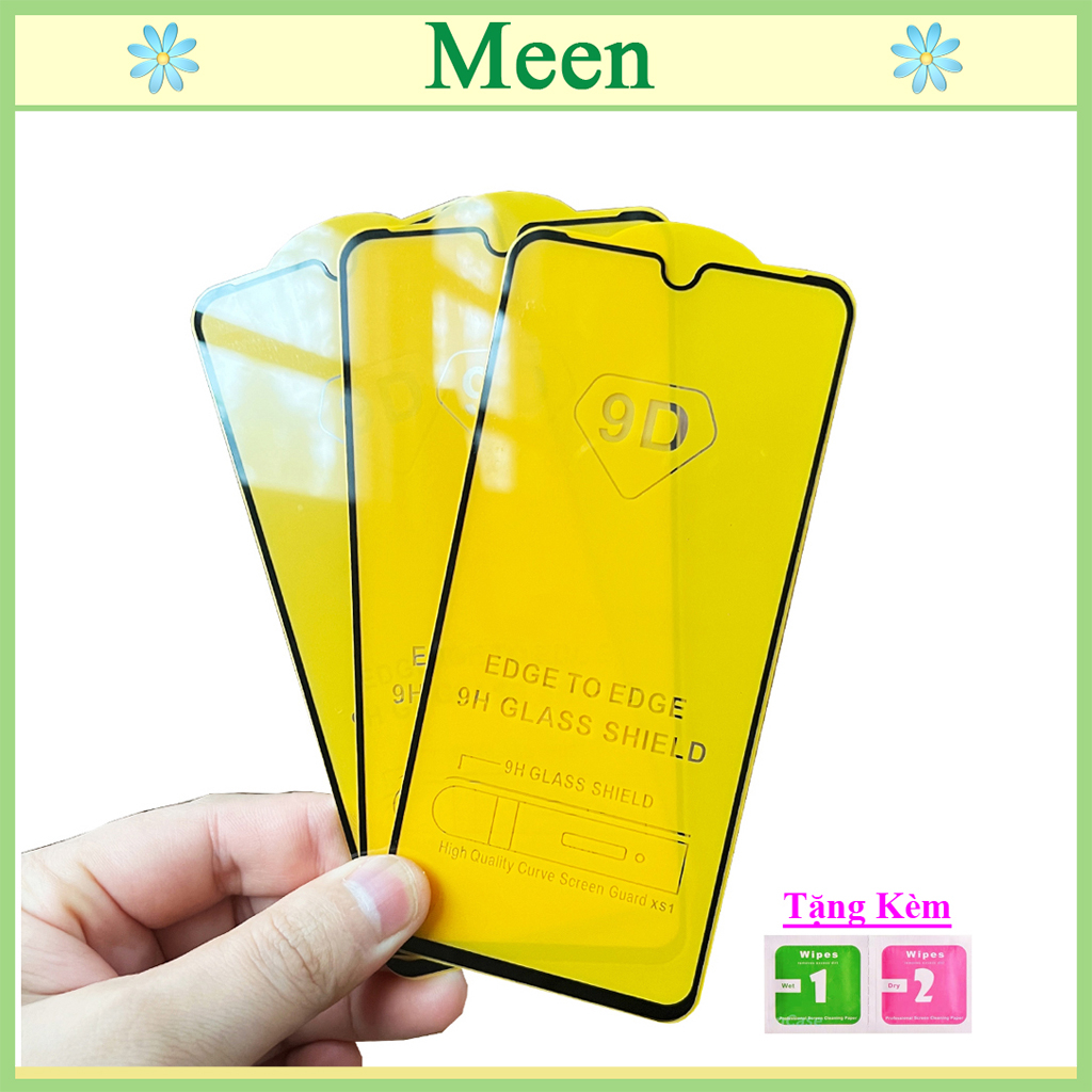"Kính cường lực OPPO A1K " Full màn hình, Ảnh thực shop tự chụp, tặng kèm bộ giấy lau kính Meen