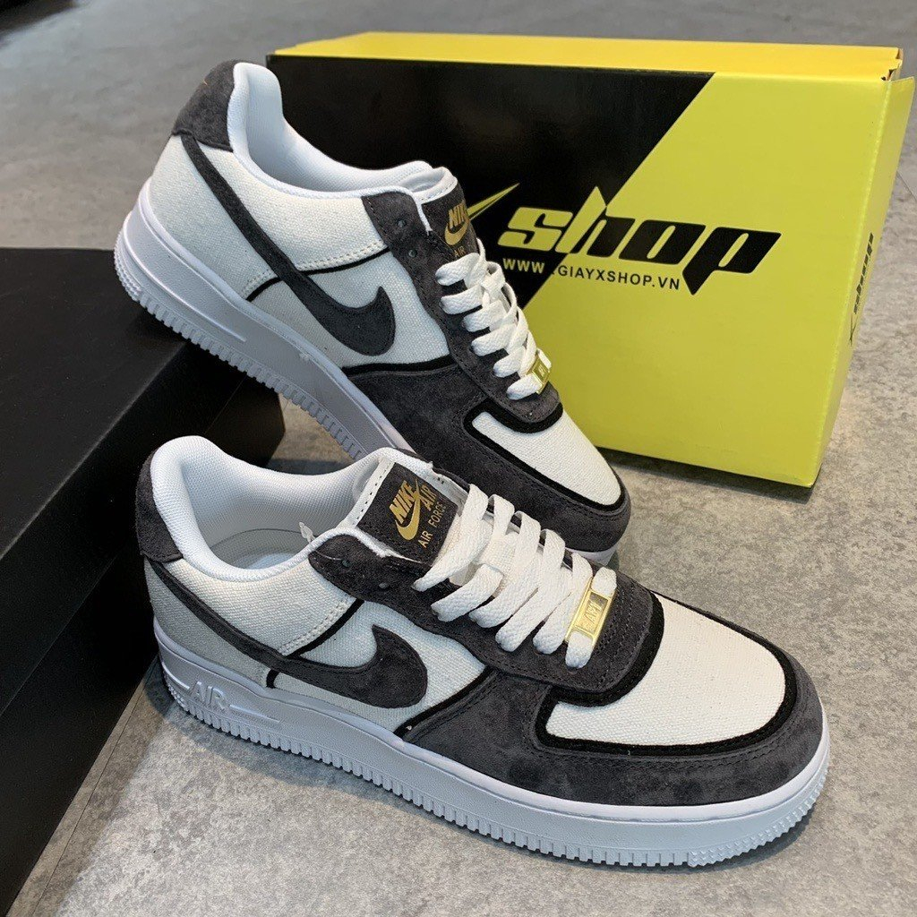 Giày AF1 Da Lộn Xám LÔng Chuột,GIày Sneakers Da Lộn Xám Lông Chuột, Full Box Bill. | BigBuy360 - bigbuy360.vn