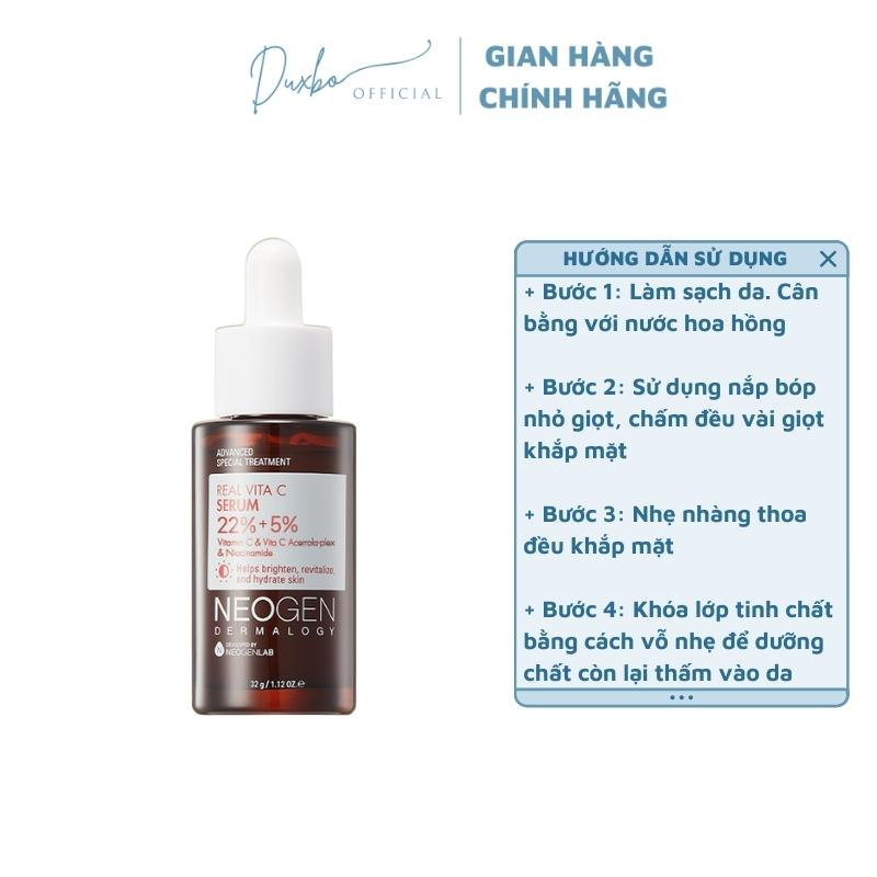 Tinh Chất NEOGEN Dermalogy Real Vitamin C Serum Làm Sáng Da, Dưỡng Ẩm 32g - DUXBO