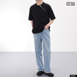 Áo thun cộc tay cổ metal zipper 1651