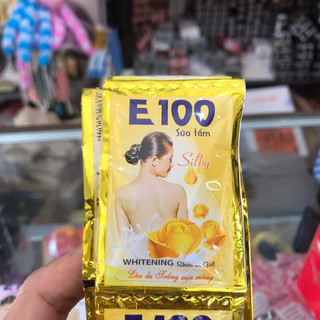 1 Dây Sữa Tắm Trắng Da E100 12 Gói